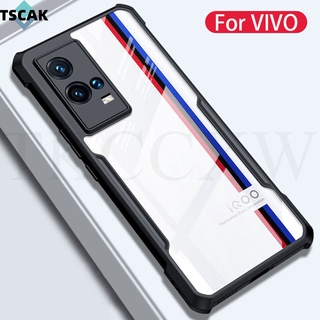 Dành Cho Vivo Y21 Y21e Y21a Y21t Y21S Y33S Y33t IQOO 9 Z6 Pro Z5 Ốp điện thoại Acrylic Trong Suốt Chống Sốc Sang Trọng Ốp điện thoại Silicon Trong Suốt