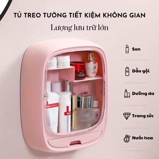 Tủ dán tường đa năng Việt Nhật Hokori 3635,Kệ đựng mĩ phẩm treo tường,Hộp đựng đồ đa năng tặng kèm miếng dán siêu chắc H