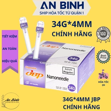 (Q1-HCM) (Lẻ 1) Kim Tiêm Meso 34G JBP - Kim Tiêm Dưỡng Chất 33G và 34G NanoNeedle Hàn Quốc