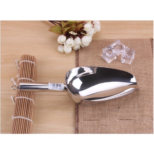 Dụng Cụ xúc đá, xẻng xúc đá ,xúc gạo inox 304 cao cấp sáng bóng có nhiều size