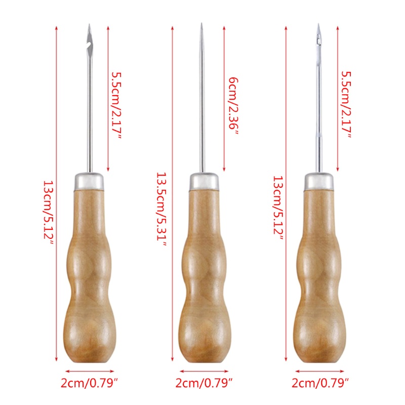 Excila Solid Handle May Awl Tool Scratch Awl để khâu da