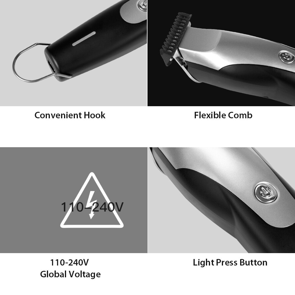 Xiaomi EcoBrand ENCHEN Chim Ruồi Điện Cắt Tóc Sạc USB Dao Cạo Tông Đơ Kèm 3 Lược Kiểu Salon