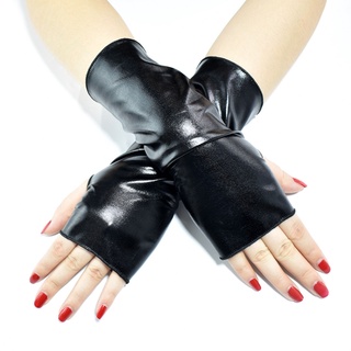 Vipdeal1 Găng Tay Thời Trang Găng Tay Ngắn Da Bóng Trang Điểm Găng Tay Cho Ngày Lễ Tình Nhân
