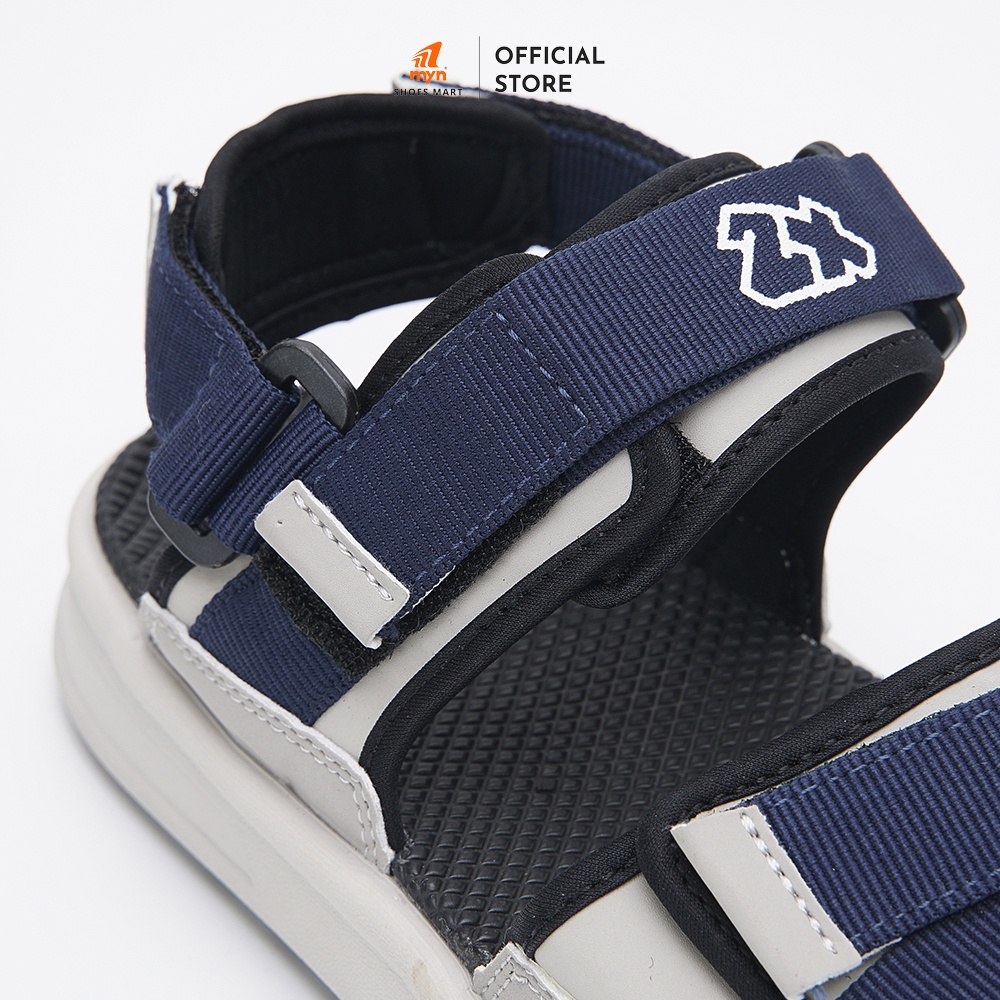 Mô tả Giày Sandal Nam nữ 2 quai ZX 2822 Navy Grey bản to phối quai dán chéo quai sau tháo rời có đệm gót đế EVA phylon mới - 6