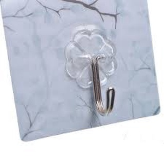 Móc dán tường chịu lực siêu dính treo đồ trong suốt 6x6cm 88037