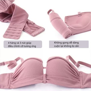 Bộ đồ lót không gọng đúc su quả ngang siêu mềm nâng ngực siêu hot