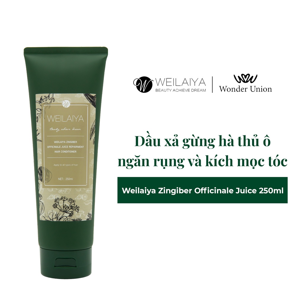 Ảnh Dầu xả tóc thảo dược Weilaiya Zingiber Officinale Juice gừng hà thủ ô giúp dưỡng tóc và kích thích mọc tóc  250ml 3