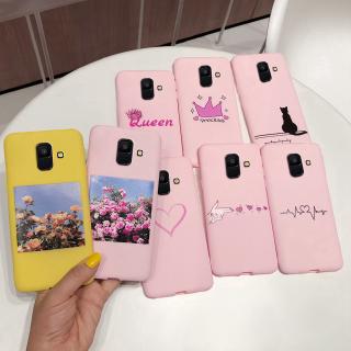 Ốp điện thoại silicon mềm nhiều họa tiết đẹp cho Samsung Galaxy A6 2018 A600 5.6 inch