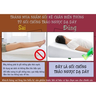 Gối Kê Chân Chống Giãn Tĩnh Mạch Hanako Cao 28cm – Hỗ Trợ Lưu Thông Máu, Ngủ Ngon