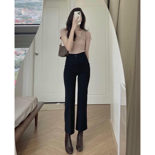 Quần ống suông trẻ trung mã Q66