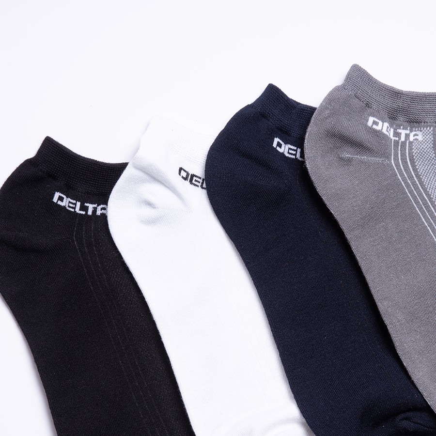 Ảnh DELTA Vớ Thể Thao Cổ Ngắn Unisex Chất Cotton Cao Cấp Co Giãn 4 Chiều Thoáng Khí Thấm Hút Tốt SO001U0 3