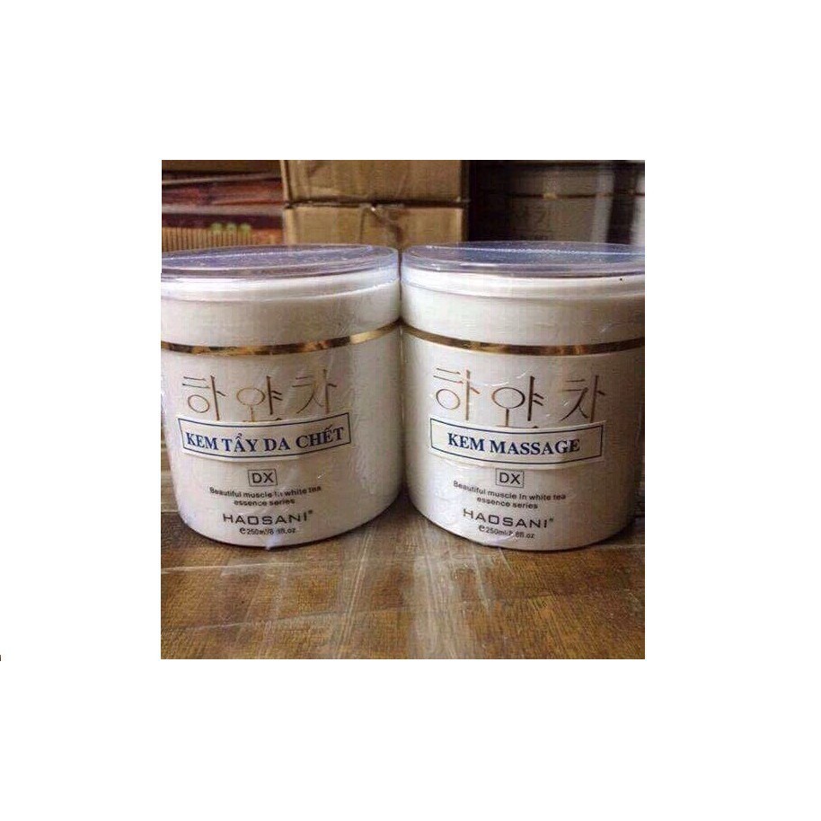 [Shop]Kem massa + tẩy da chết Haosani lọ 250ml[Spa]