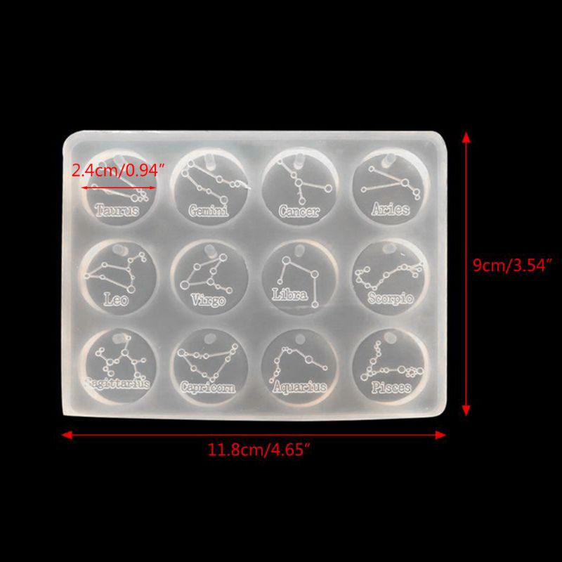 Khuôn Silicone Làm Trang Sức 12 Chòm Sao