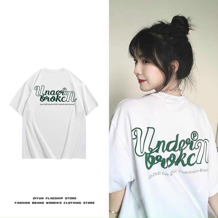 Áo thun unisex nam nữ form rộng tay lỡ - under broken