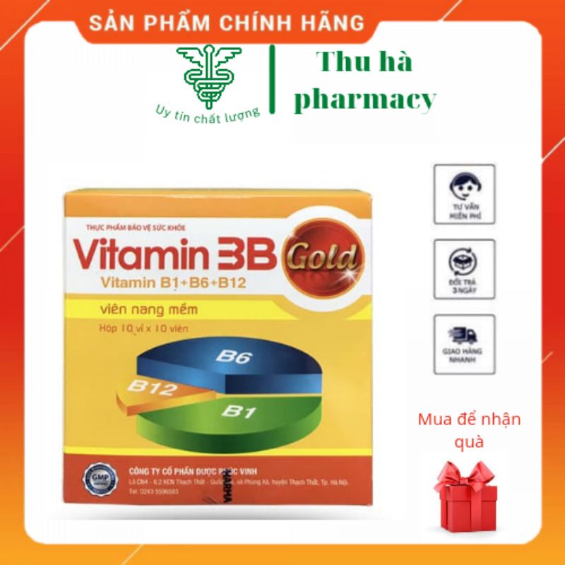 Viên Uống Bổ Sung Vitamin 3B Phúc Vinh (B1- B6- B12) | Shopee Việt Nam