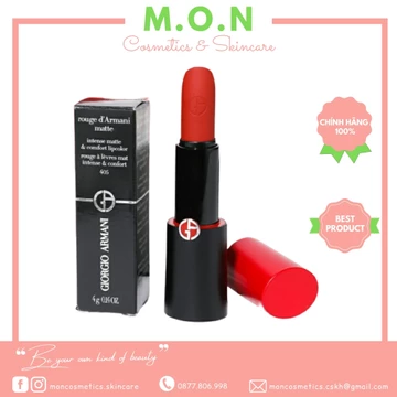 Son Thỏi Giorgio Armani Rouge D'Armani Matte Intense Matte & Comfort Lipcolor Moncosmetics