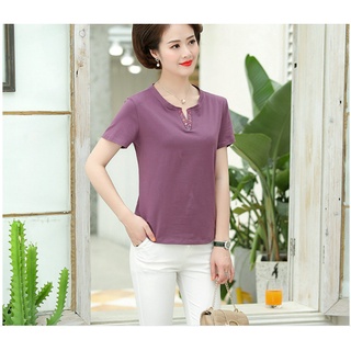 (THANH LÝ) Áo Thun Mềm Đẹp Giản Dị Cho Mẹ SM07