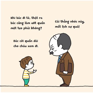 Sách Ehon Nhật Bản - Mình bị ướt quần chút xíu lúc đi tè