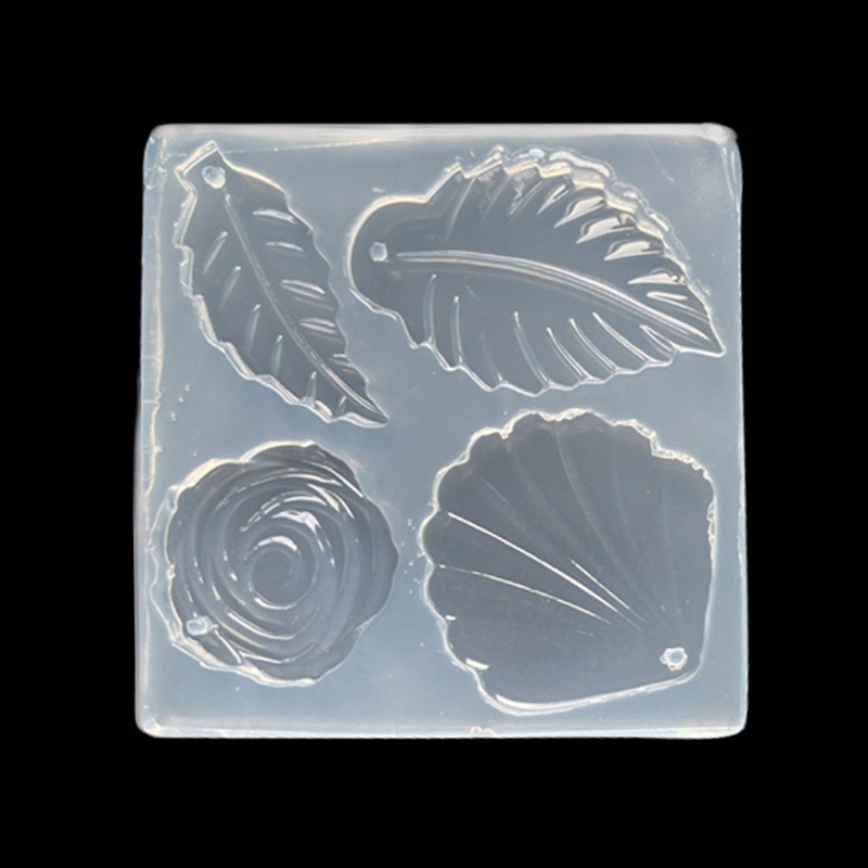 Khuôn Silicone Làm Mặt Trang Sức Hình Hoa Lá DIY