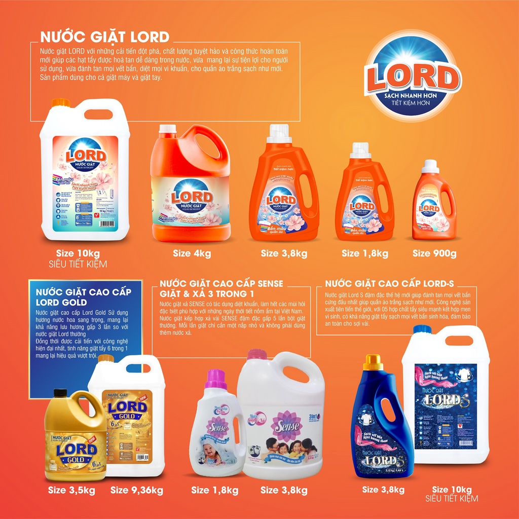 Ảnh Nước giặt Lord Gold hương nước hoa 100gr 3