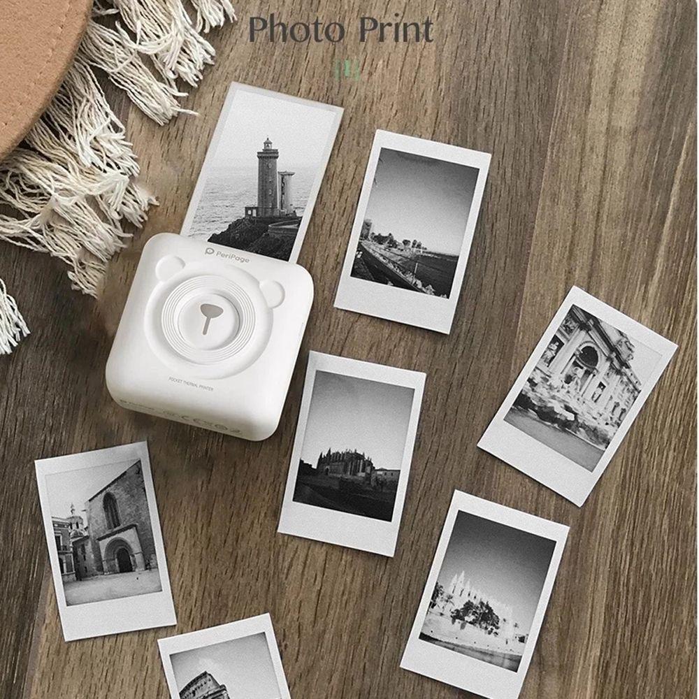BAGUO Máy In Nhiệt Giấy Máy In Mini 3 Cuộn Máy In Gia Đình Có Thể In Nhãn Trống Paperang Máy In Máy Ảnh Giấy In | BigBuy360 - bigbuy360.vn