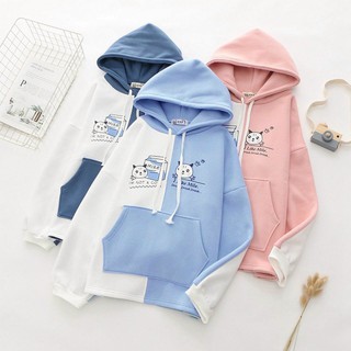 [FREESHIP TOÀN QUỐC] ÁO KHOÁC NỮ FORM RỘNG DỄ THƯƠNG, ÁO KHOÁC NỈ THU ĐÔNG HÌNH MÈO CON UNISEX NAM NỮ DƯỚI 52KG
