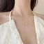 Dây chuyền titan nữ mặt đính hàng đá pha lê lấp lánh thiết kế thời trang trẻ trung phong cách hàn quốc