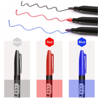 Set 3 bút lông màu đen đỏ xanh chống thấm nước dùng để vẽ tranh