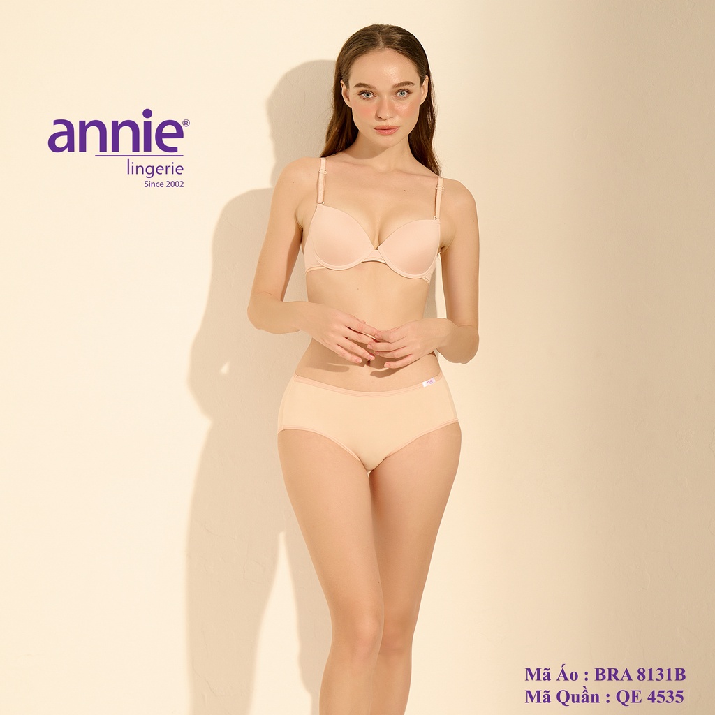 Bộ đồ lót Nữ annie 8131b Đồng Bộ Chất Liệu Co Giãn,Đàn Hồi,Thoáng Khí Kiểu Dáng Năng Động,Thời Trang