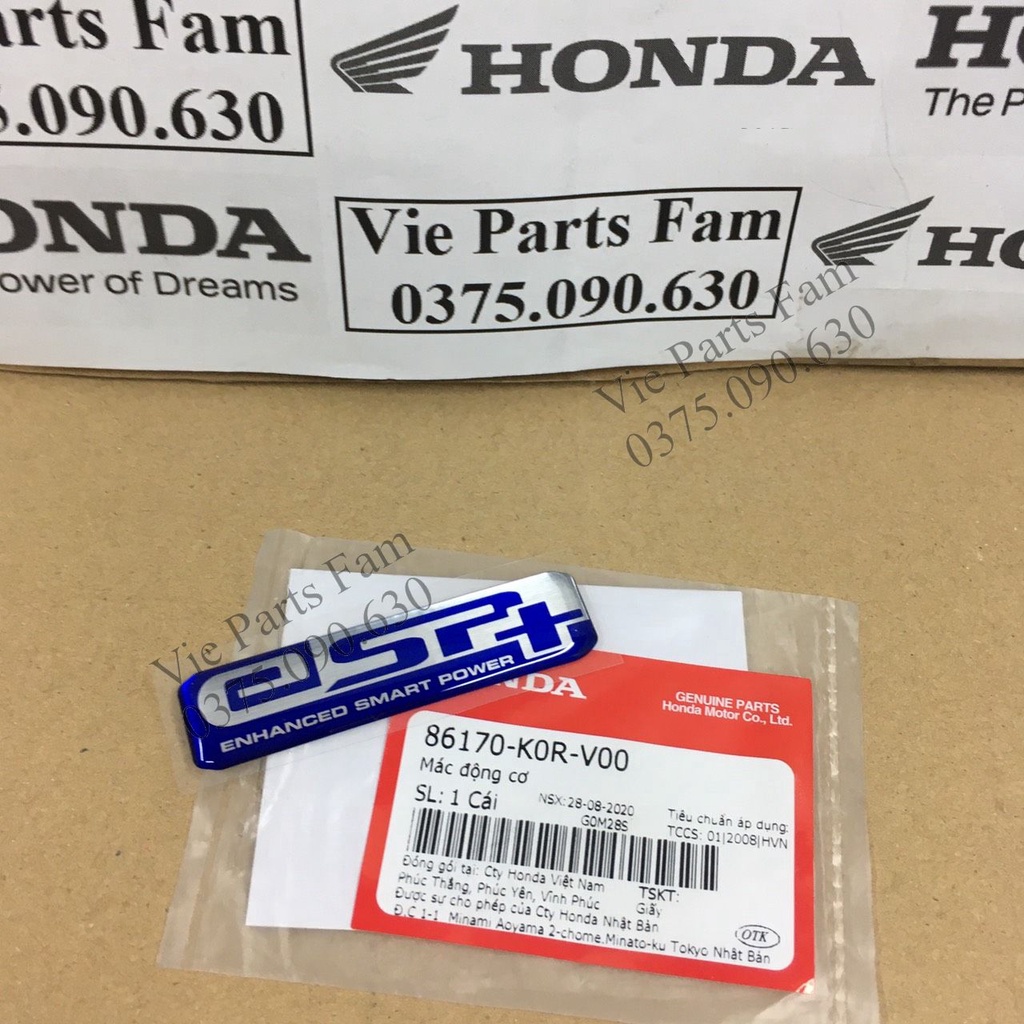 Tem chữ ESP+ dán ốp hộp gió SH 2020-2021-2022-2023 -2024, din. | Shopee ...