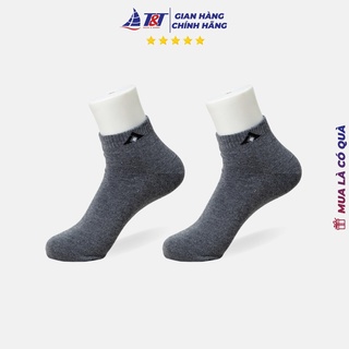 Tất cổ ngắn nam logo trơn T&T SOCKS - NAM 201