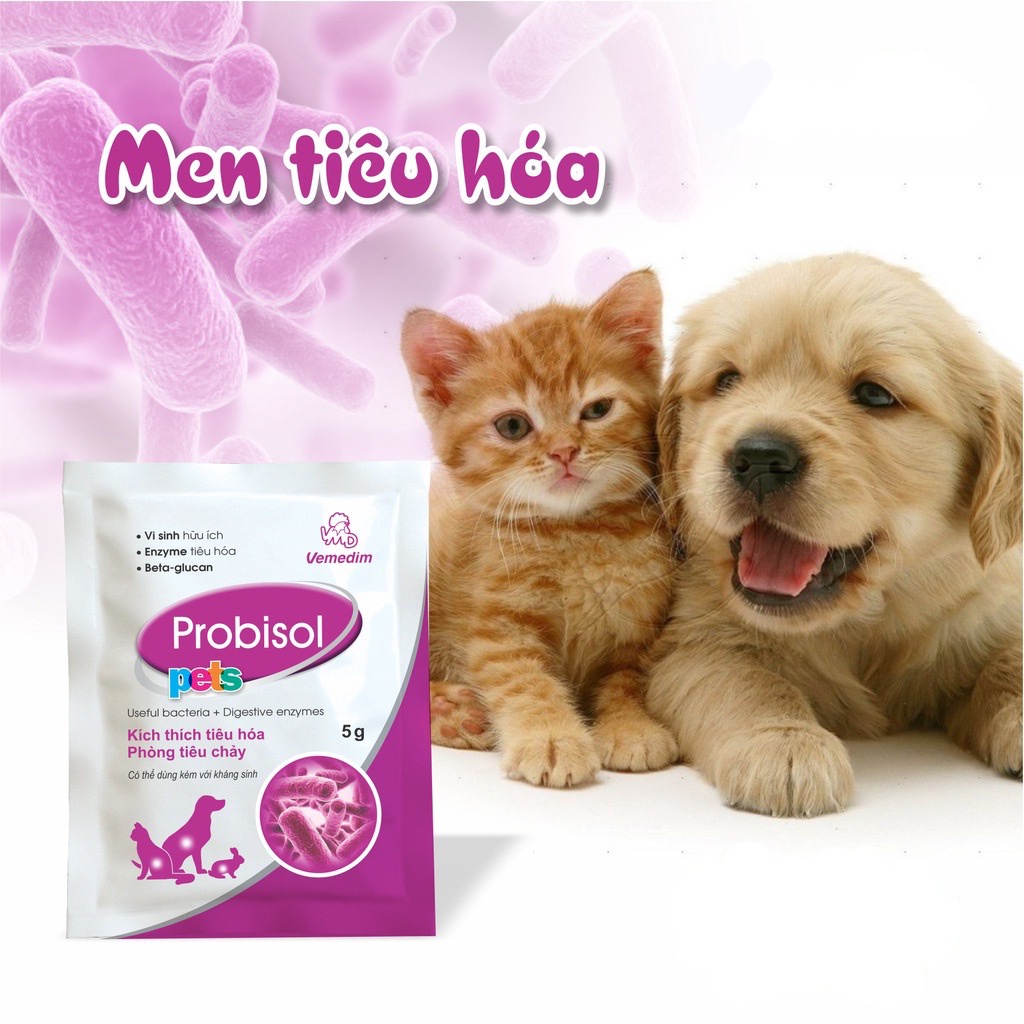 Men tiêu hóa Probisol - Men tiêu hóa cho chó mèo, thỏ, hamster gói 5g ...