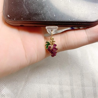 Nút Bịt Cổng Sạc Điện Thoại Di Động Chống Bụi Chống Bụi Hình Trái Cây Dễ Thương