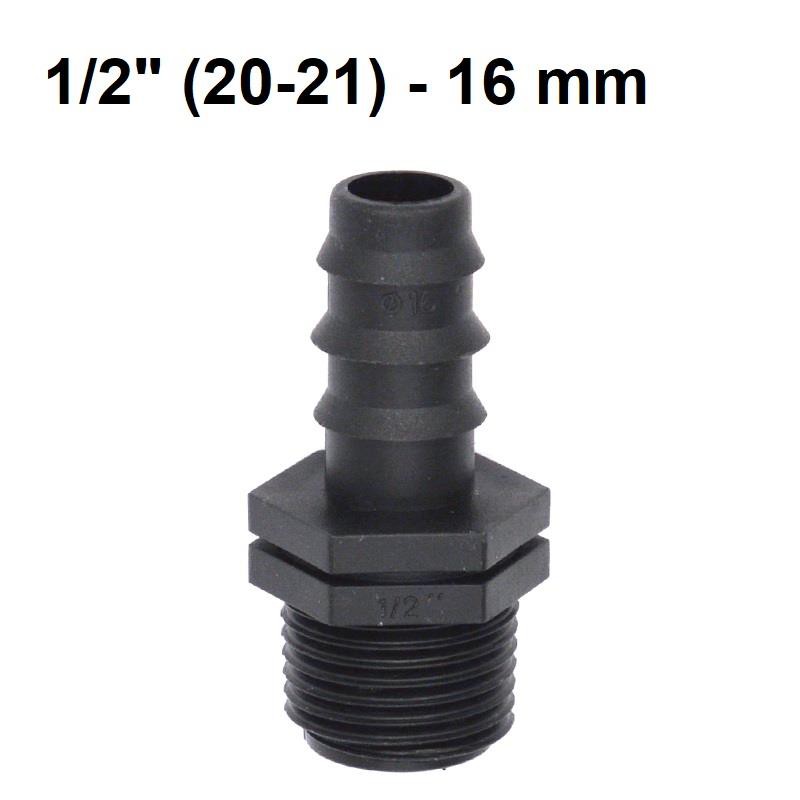 [Bịch 50 cái] Khởi thủy nối ống LDPE/HDPE 16mm - 20mm sang ống pvc 21mm