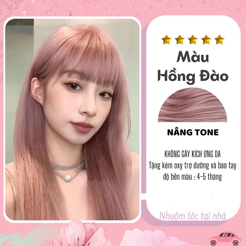 Thuốc nhuộm tóc nâu đào mang lại vẻ đẹp sang trọng và quyến rũ cho mái tóc của bạn. Hãy xem qua hình ảnh với màu tóc nhuộm này và cảm nhận sự thay đổi ấn tượng trên mái tóc của mình!