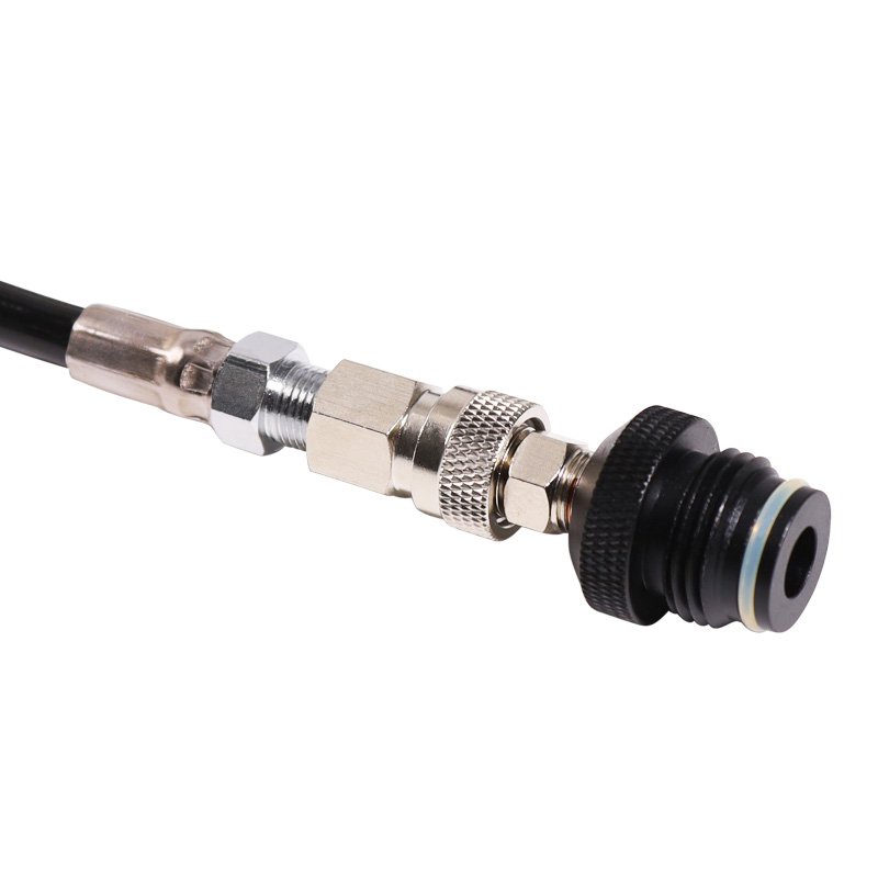 Ống cuộn từ xa Paintball Co2 Khí nén có kiểm tra trượt và đồng hồ đo khổ 3000psi