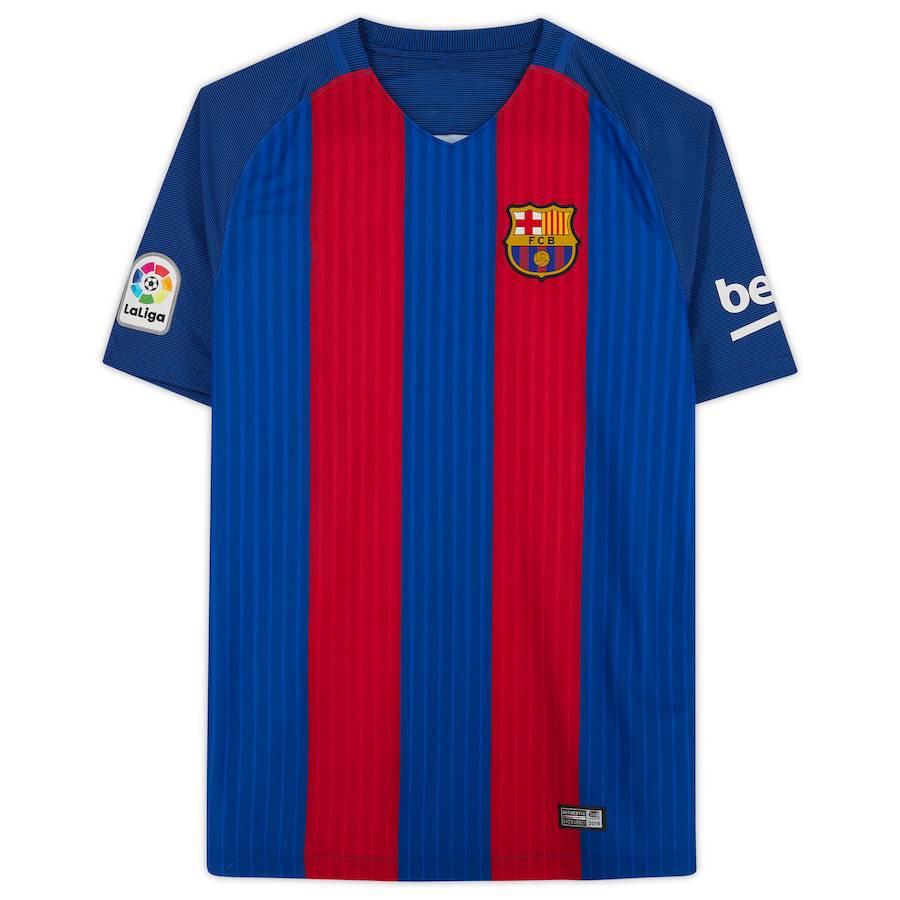 Bs1 Barcelona Jersey Áo thun bóng đá sân nhà Ronaldinho Retro tay ngắn thể thao Tee Unisex Player Edition SB1