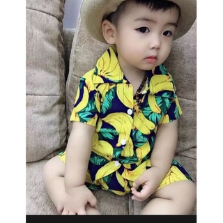 Đồ bộ trẻ em nam nữ mẫu trái chuối (hình thật)