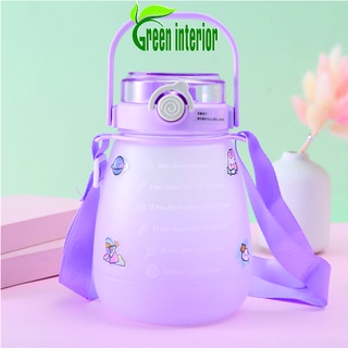 Bình giữ nhiệt dung tích lớn 1300ml Greeninterior, cốc đựng nước siêu tiện lợi sử dụng hằng ngày Màu Tím Mờ