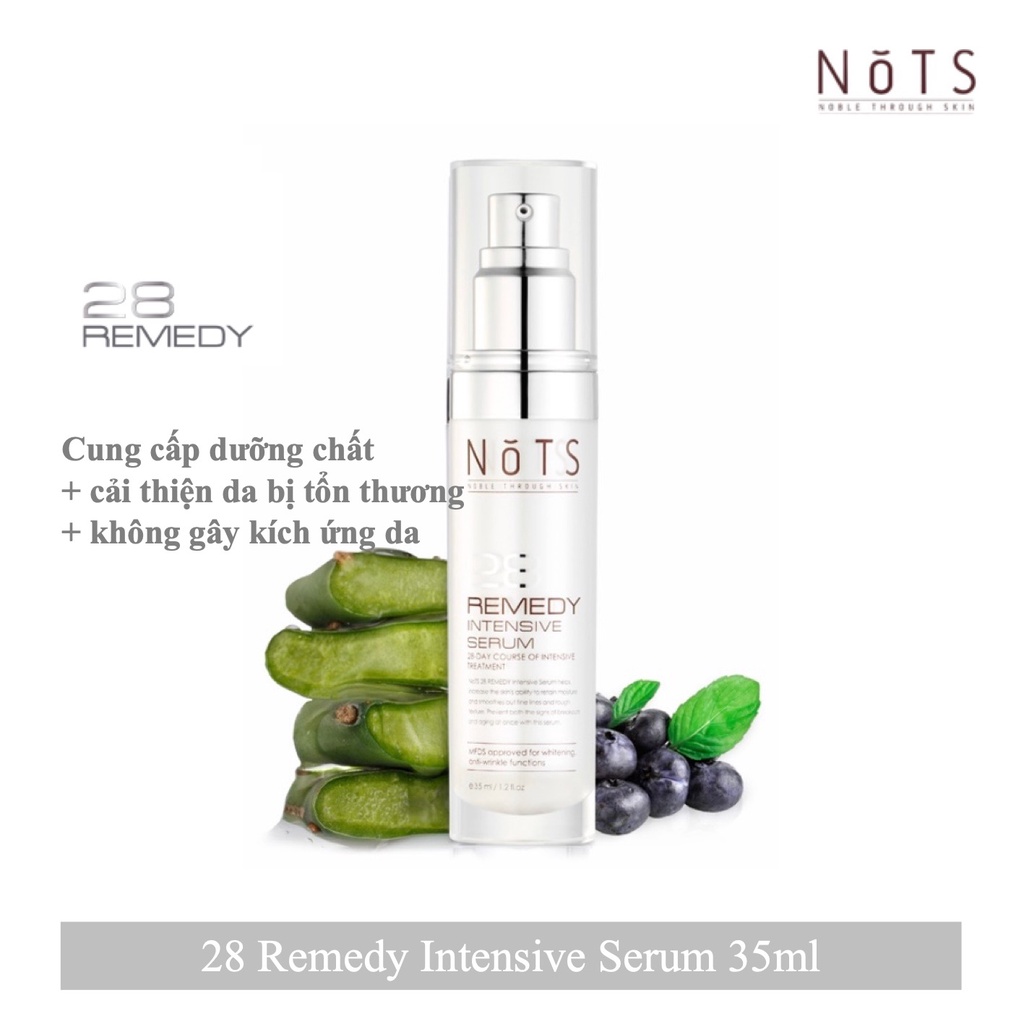 Bộ 4 sản phẩm Dưỡng Ẩm- Phục Hồi- Tái Tạo Da NoTS 28Remedy Serum Set