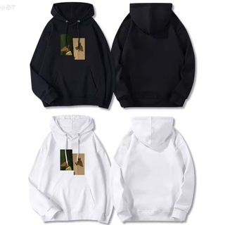 Áo Hoodie UNISEX Tay Dài Dáng Rộng In Hình Hươu Phong Cách Cổ Điển
