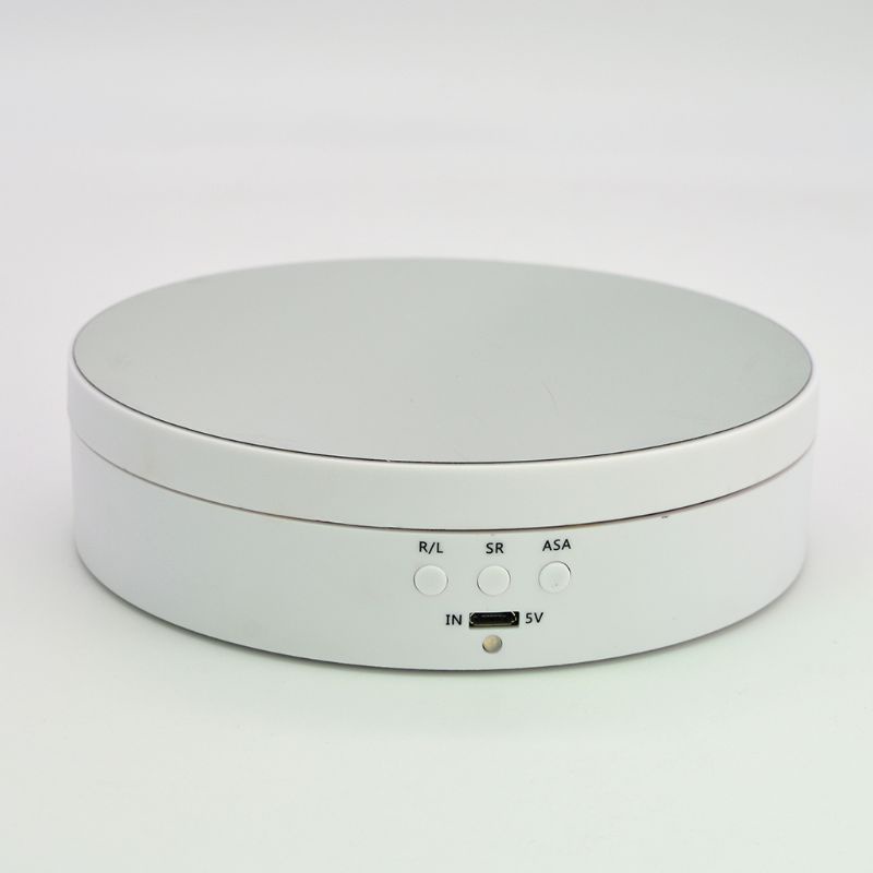 3  Electric Rotating Display Stand Mirror Turntable Jewelry Holder