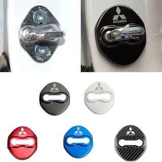 Bộ 4 Miếng Dán Trang Trí Khóa Cửa Xe Hơi Mitsubishi Ralliart Pajero Sport Outlander ASX Lancer EX Eclipse Cross
