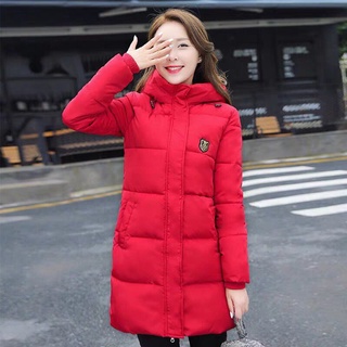 ÁO KHOÁC PHAO NỮ 3 LỚP DÁNG DÀI LOGO THÊU CỰC ẤM CHO MÙA ĐÔNG KB FASHION