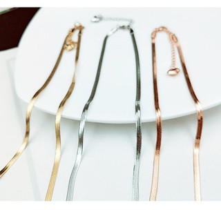 Dây chuyền titan choker Hàn Quốc không đen BHDC200