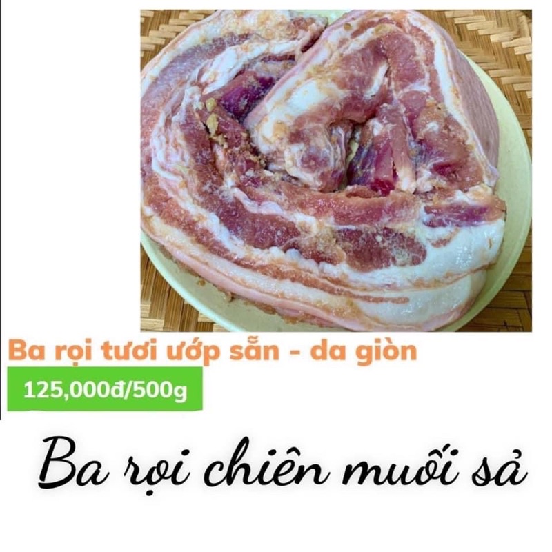 THỊT BA RỌI CHIÊN MUỐI SẢ ƯỚP SẴN 0.5kg | Shopee Việt Nam