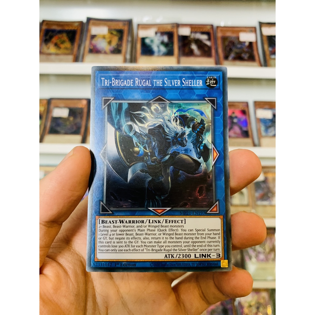 Thẻ Bài Lẻ Yugioh Mã Mp21 En197 Tri Brigade Rugal The Silver Sheller Super Rare 1st 3843