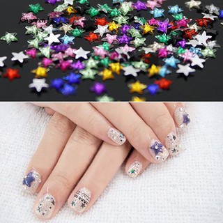[Hàng mới về] Hộp phụ kiện hình ngôi sao 3D 12 màu dùng trang trí móng thời trang cho nữ