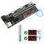 Btsg PCI cho Express Riser Card PCIe có màn hình nhiệt độ Bộ chuyển đổi USB 3 0 cho Min