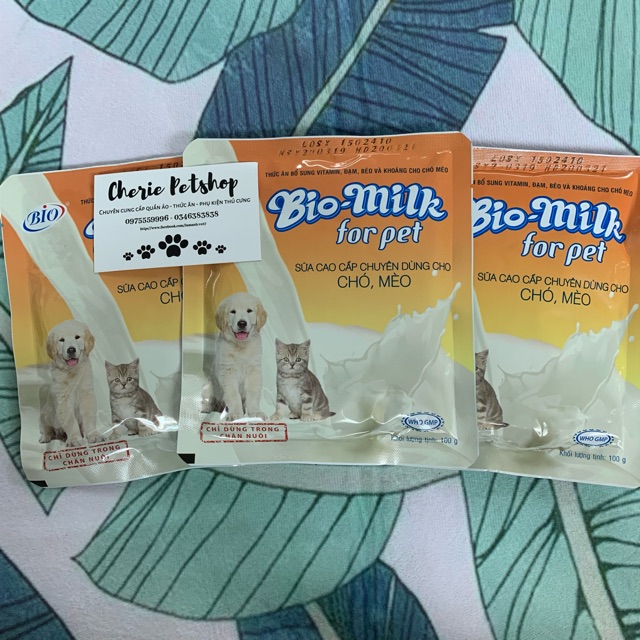 Sữa bột dinh dưỡng Bio Milk dành cho chó mèo con 100g [TD92] | Shopee ...